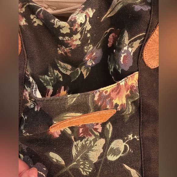 Vintage 90’s Floral Canvas Weekender Bag - Picture 6 of 9